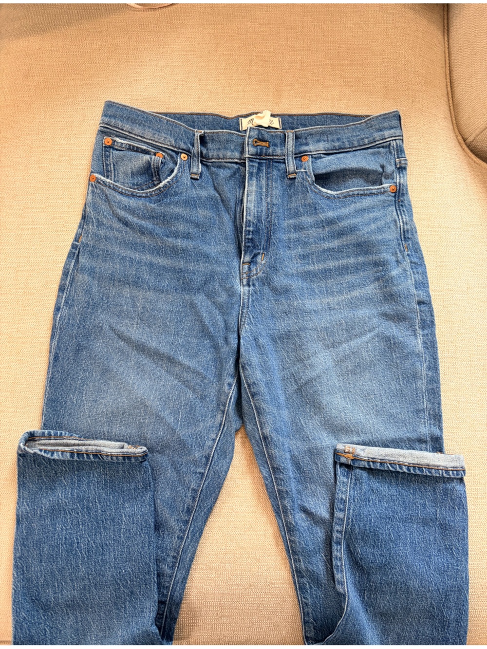 Madewell HR slim boyjean